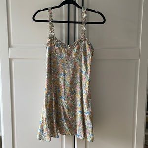 NWT Zara Floral Mini Dress - Size Medium